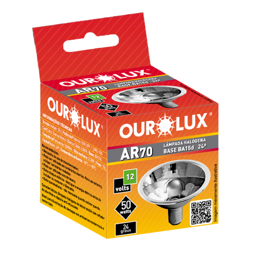 Lâmpada AR70 50W 12V 24º BA15D