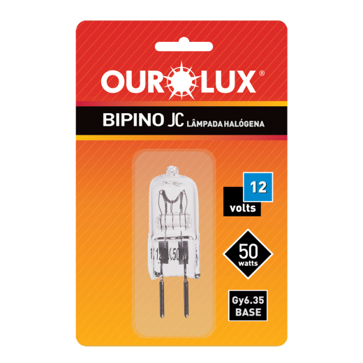 Lâmpada Halógena Bipino 50W 12V Jc