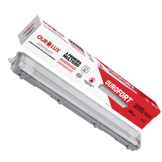 Luminária Ourofort IP65 LED - IP65 - 18W - 2 lampada