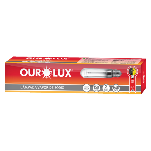 Lâmpada Sódio Tubular 150W E40