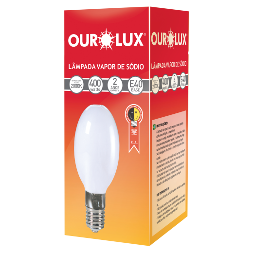 Lâmpada Sódio Ovoide 400W E40