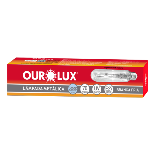 Lâmpada Metálica Tubular 70W E-27 5000K