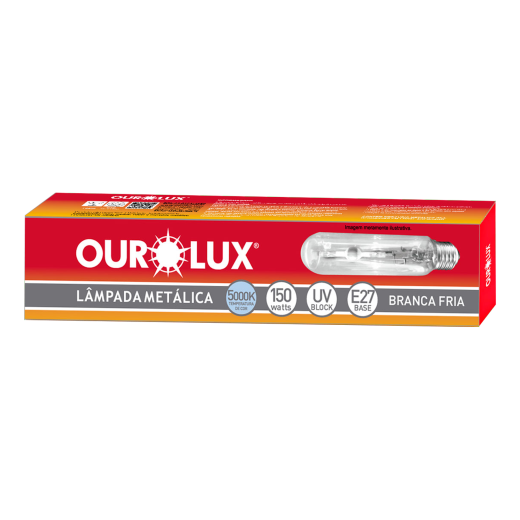 Lâmpada Metálica Tubular 150W E-27 5000K