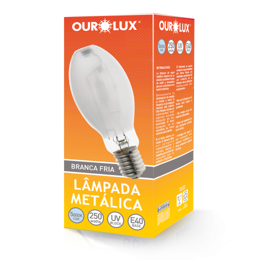 Lâmpada Metálica Ovoide 250W E-40 5000K