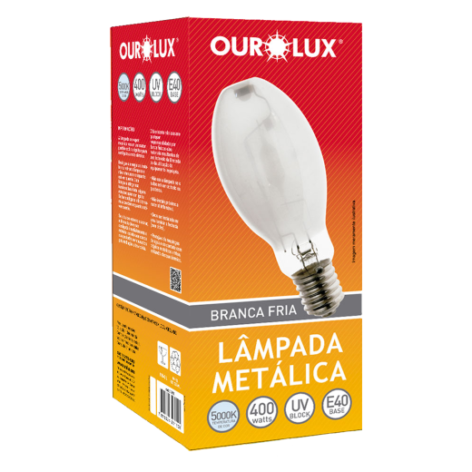 Lâmpada Metálica Ovoide 400W E-40 5000K