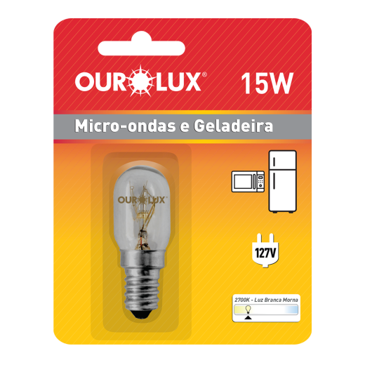 Lâmpada Incandescente Micro-ondas 15W 127V E14