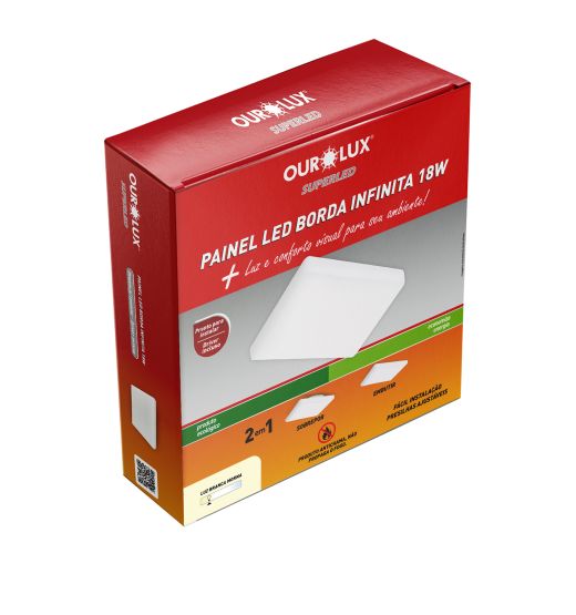 Painel de Borda Infinita 2700K 18W