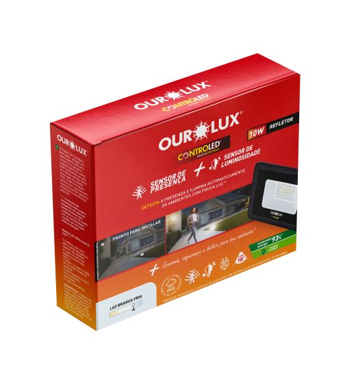 Refletor CONTROLED SENSOR de PRESENÇA + LUMINOSIDADE 10W 6500K