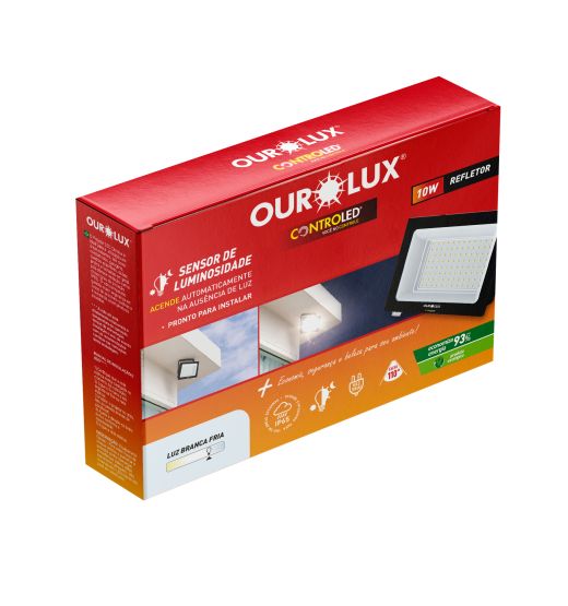Refletor CONTROLED SENSOR de LUMINOSIDADE 10W 6500K