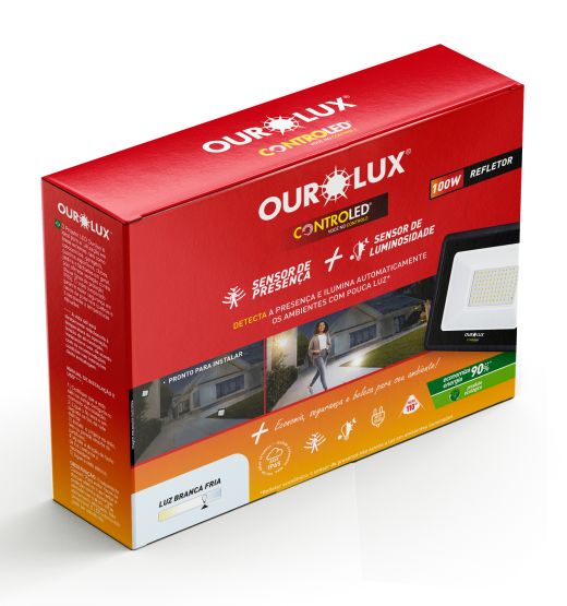 Refletor CONTROLED SENSOR DE PRESENÇA + LUMINOSIDADE 100W 6500K
