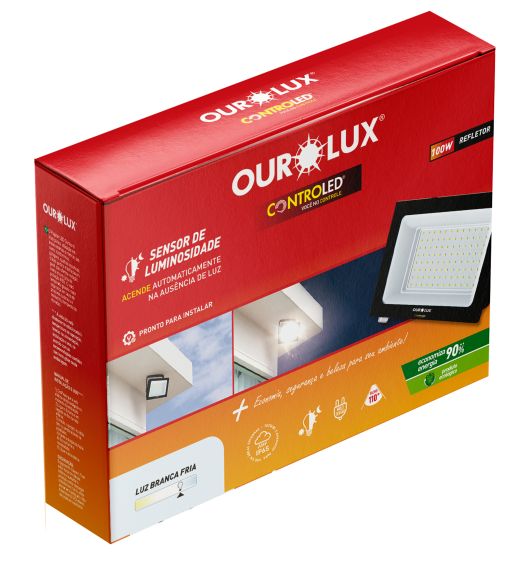 Refletor CONTROLED SENSOR DE LUMINOSIDADE 100W 6500K