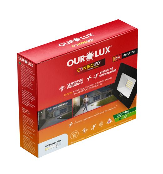 Refletor CONTROLED SENSOR DE PRESENÇA + LUMINOSIDADE 30W 6500K
