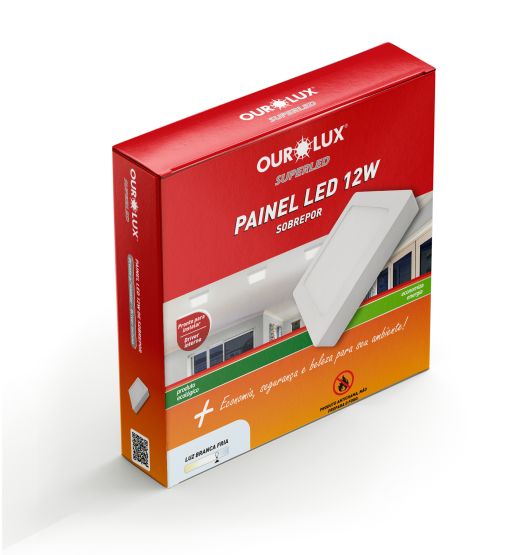 PAINEL SUPER LED ECO 12W  4000K  BIV  Redondo  Sobrepor