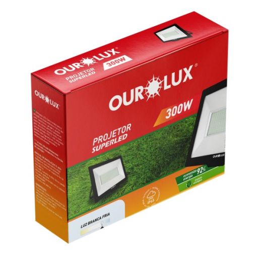 Superled Projetor Slim 300W Preto 6500K