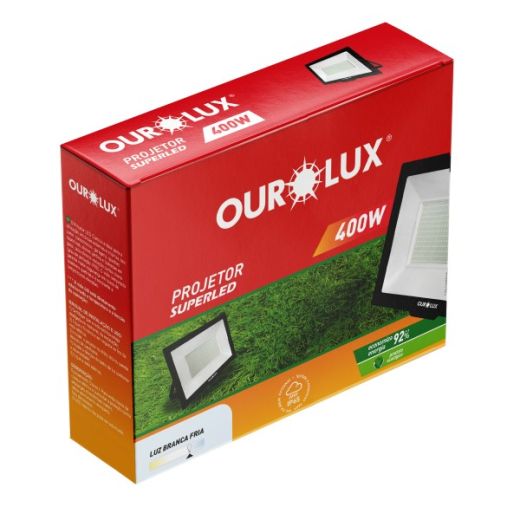 Superled Projetor Slim 400W Preto 6500K