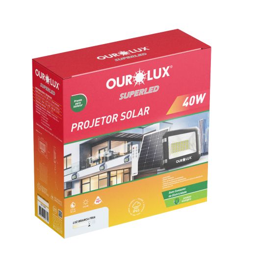 Projetor SOLAR 40W 6500K 840lm IP65