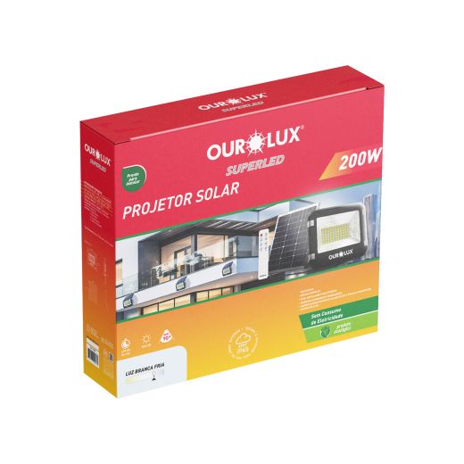 Projetor SOLAR 200W 6500K 2100lm IP65