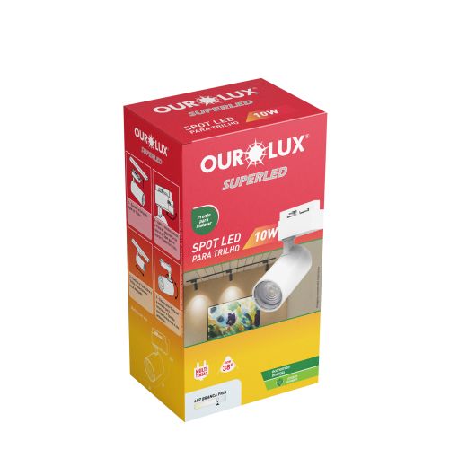 SPOT para TRILHO BRANCO 10W 6500K 70LM/W