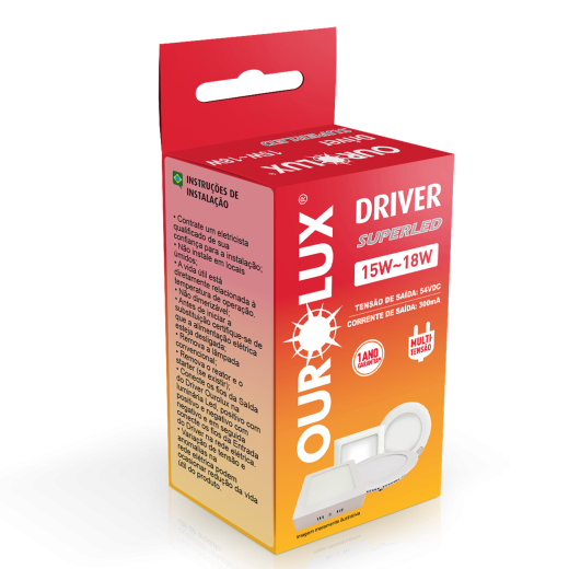 Superled Driver p/ Plafon 18/15W