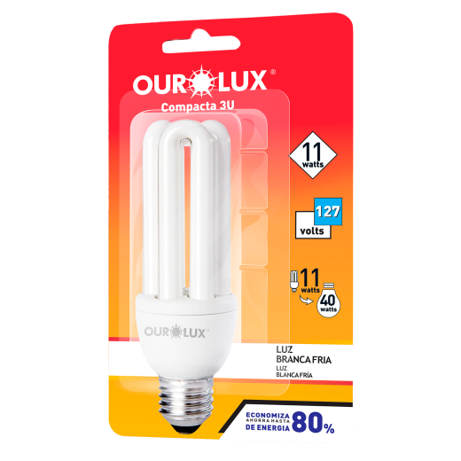 Lâmpada Fluorescente 3U 11W 127V 6400K