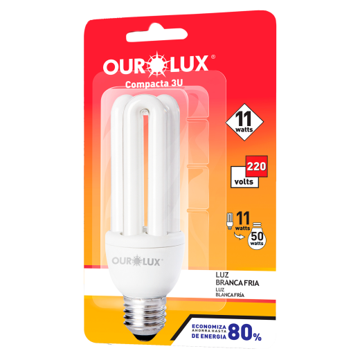 Lâmpada Fluorescente 3U 11W 220V 6400K