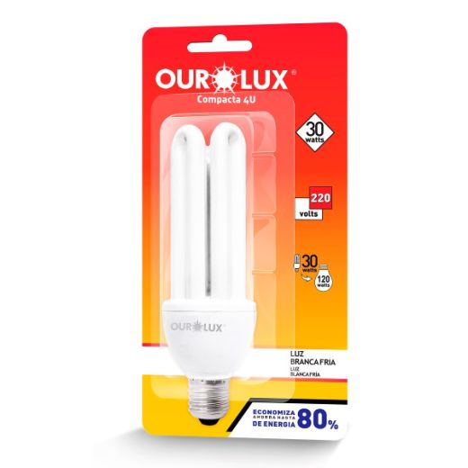 Lâmpada Fluorescente 4U 30W 220V 6400K