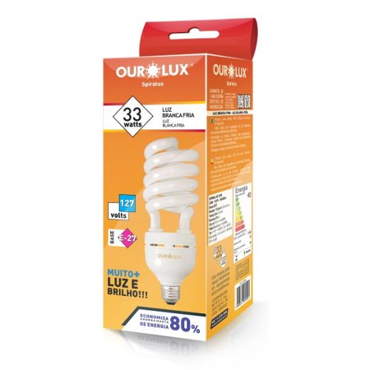 Lâmpada Fluorescente Spiralux 33W 127V 6400K