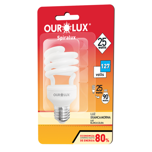 Lampada Spiralux 25W 127V 6400K