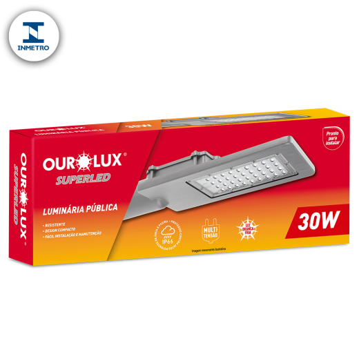 Luminária Pública LED 30W IP66 Biv 6000K