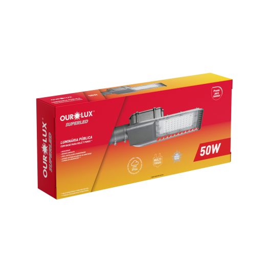 Luminária Pública LED 50W BIVOLT 5000K