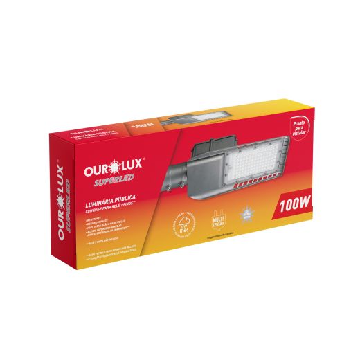 Luminária Pública LED 100W BIVOLT 5000K