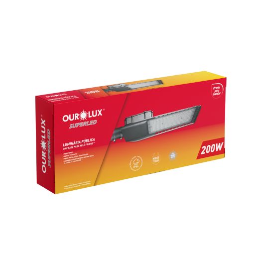 Luminária Pública LED 200W BIVOLT  4000K