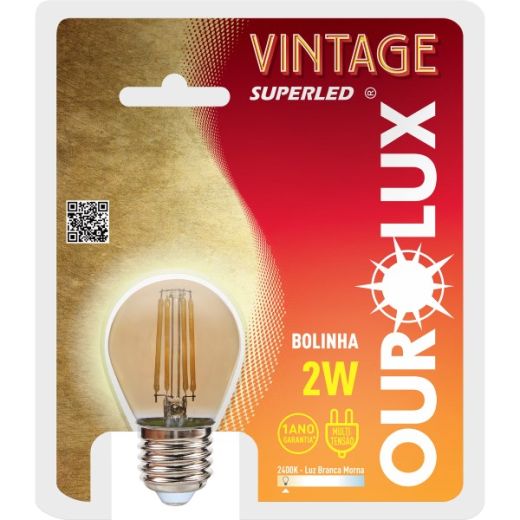 Vintage Superled Bolinha 2W BIV 2400K