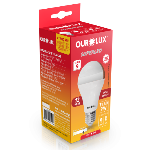 Superled Ouro 60 9W 12 Volts 6500K