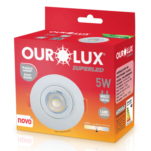 SPOT LED 5W 4000K BRANCO