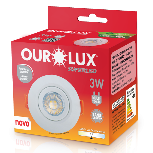 Superled Mini Spot 3W 4000K