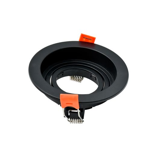 SPOT recuado de embutir MR11 redondo preto