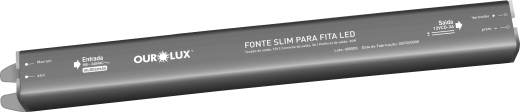 Fonte Slim para Fita LED - 36W - 3A - 12V