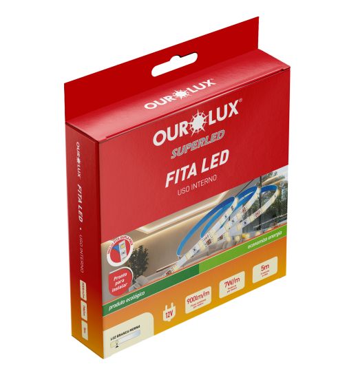 Fita de Led SM 180 LEDS 10w/m 3000K 800lm