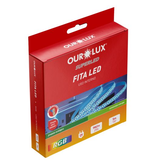 Fita de Led SM 60 LEDS por metro RGB 10W 12V 50mm