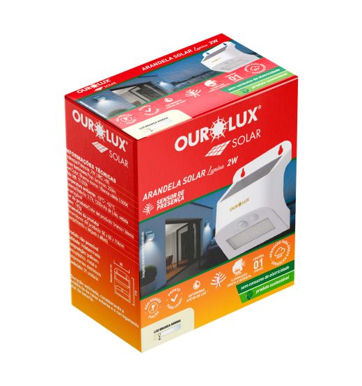 Arandela Solar 2W 3000k 