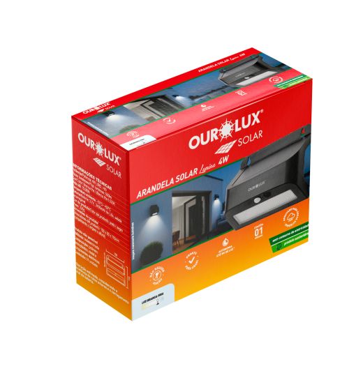 Arandela Solar 4W 6500k 
