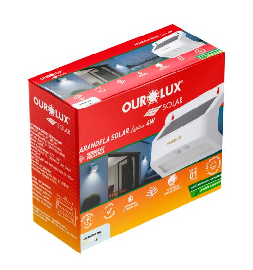 Arandela Solar 4W 6500k 