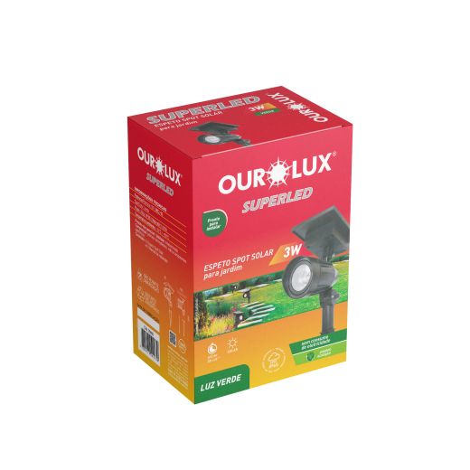 ESPETO LED spot SOLAR 3W 50LM VERDE