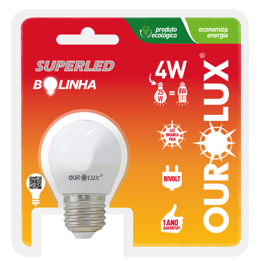 Superled S30 4W Bolinha Bivolt 6500K