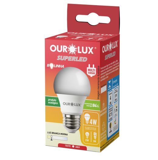 SUPERLED Bolinha E27 4W 2700K