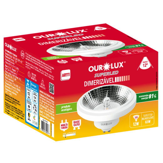 Superled AR111 12W Biv Dim 2700K 12°