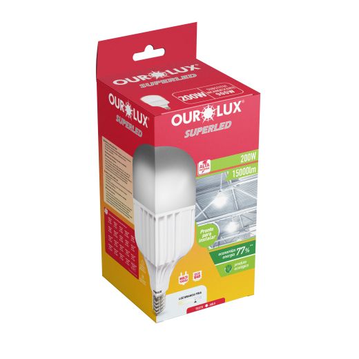 Superled Alta Potência 200W 6500K E40