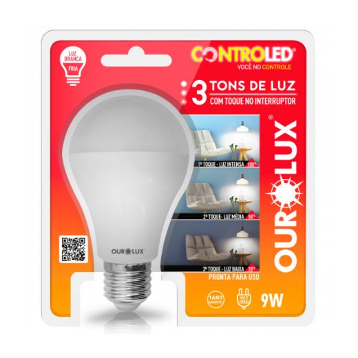 Lâmpada Inteligente Controled 3 Tons de Luz