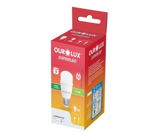 SUPERLED MINI T 9W BIVOLT 6500K E27